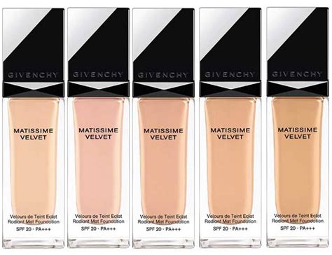 givenchy matissme velvet foundation rrp|Givenchy Matissime Velvet Collection Review .